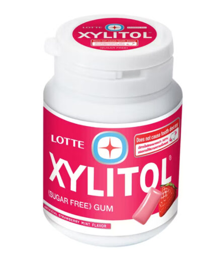 ลอตเต้ ไซลิทอล หมากฝรั่ง กลิ่นสตรอเบอรร์รี่มินต์